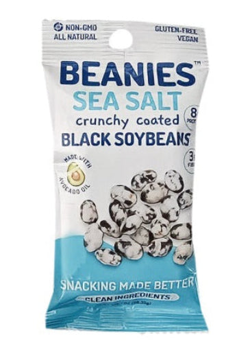 Beanies Crunchy Coated Black Soybeans Sea Salt 1 oz. 20 Count